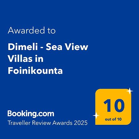 Dimeli - Sea View Villas In Foinikounta Finikounta Eksteriør billede